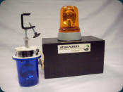 Polizei Drehlicht halogen blau, www.acustronics.ch, www.google.ch